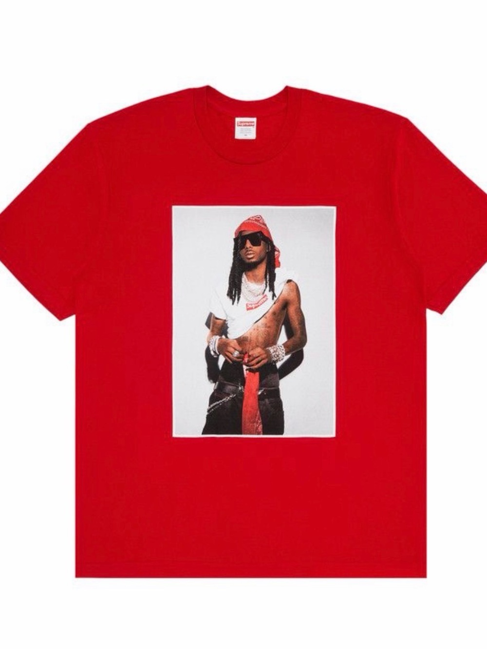 Supreme Red Photo Graphic Short Sleeve Tee